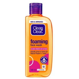 Clean & Clear Foaming Face Wash for Oily Skin - Pimple-Free in 1 Week